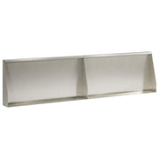 Keerwand 2 st 80x50 cm roestvrij staal