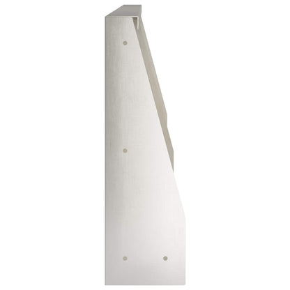 Keerwand 2 st 80 x 12 x 50 cm Roestvrij staal zilver