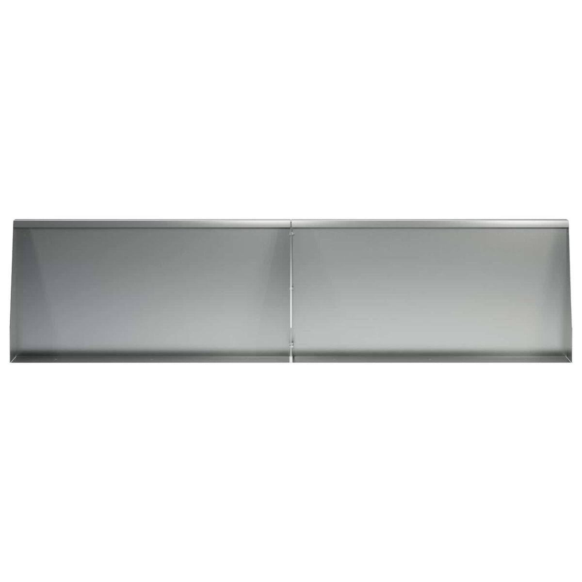 Keerwand 2 st 80 x 12 x 50 cm Gegalvaniseerd staal zilver
