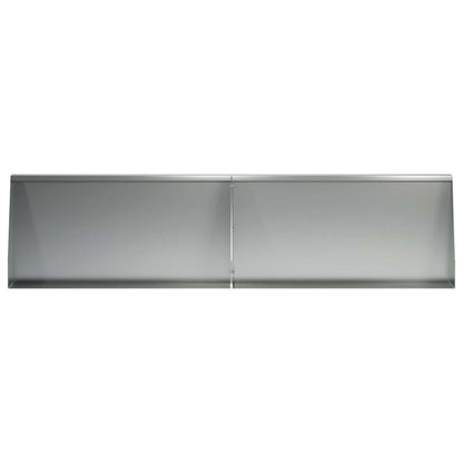Keerwand 2 st 80 x 12 x 50 cm Gegalvaniseerd staal zilver