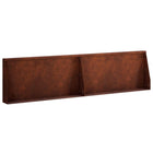 Keerwand 80x12x50 cm staal roestkleurig