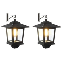 Wandlamp with LED Bulb 2 st Zwart 19 x 14 x 25 cm RVS en ABS