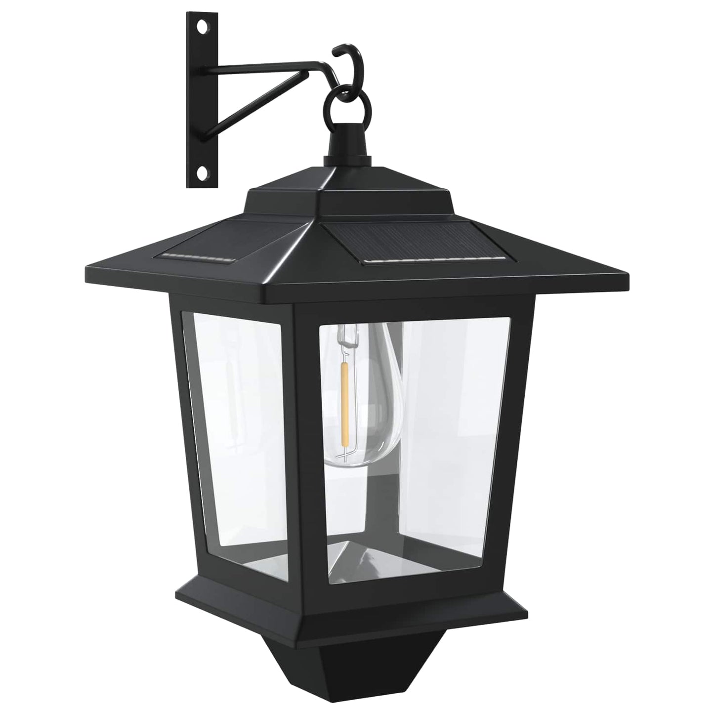 Wandlamp with LED Bulb 2 st Zwart 19 x 14 x 25 cm RVS en ABS