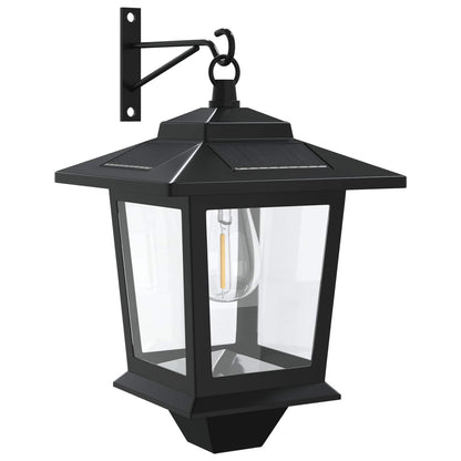 Wandlamp with LED Bulb 2 st Zwart 19 x 14 x 25 cm RVS en ABS