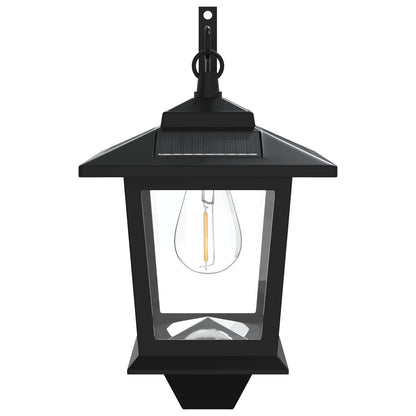 Wandlamp with LED Bulb 2 st Zwart 19 x 14 x 25 cm RVS en ABS