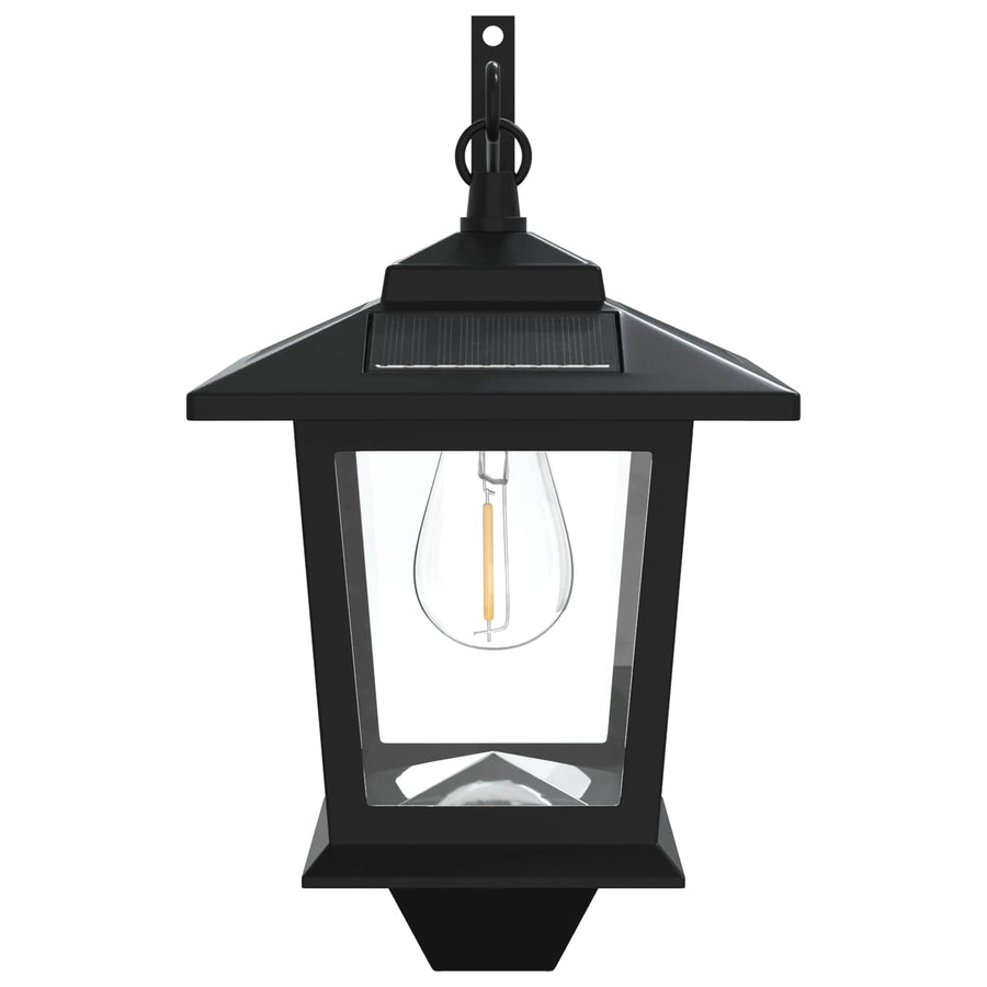 Wandlamp with LED Bulb 2 st Zwart 19 x 14 x 25 cm RVS en ABS