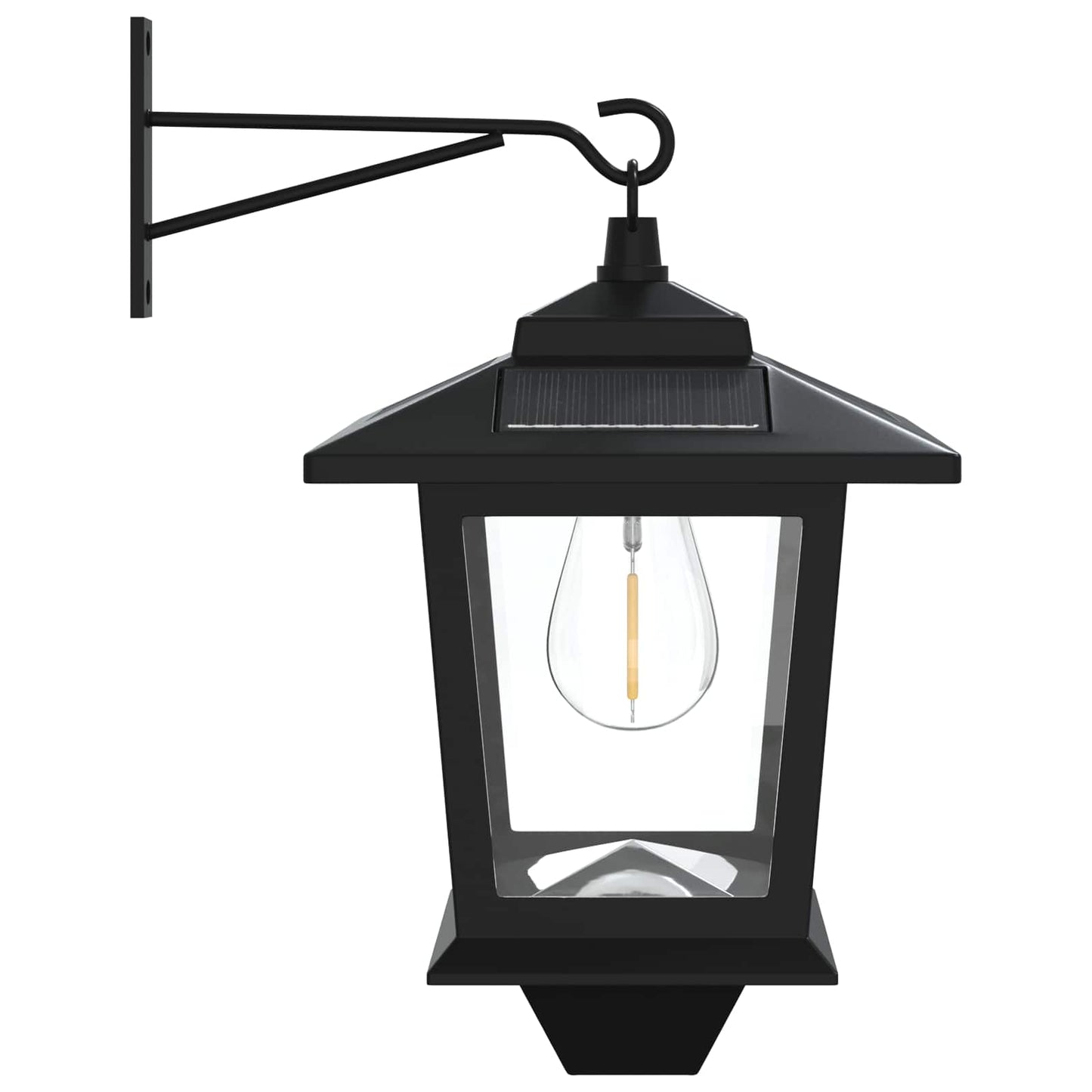 Wandlamp with LED Bulb 2 st Zwart 19 x 14 x 25 cm RVS en ABS