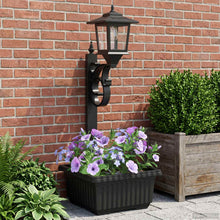 Bollard Light met Plantenbak Zwart 29 x 28 x 74 cm ABS en PP