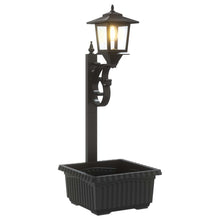 Bollard Light met Plantenbak Zwart 29 x 28 x 74 cm ABS en PP