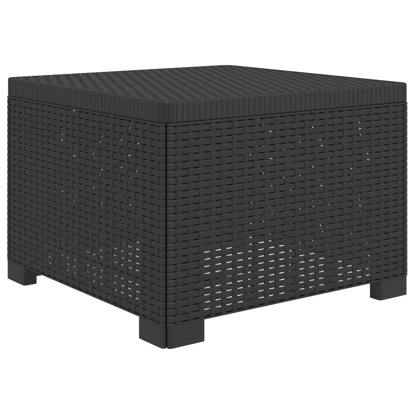 4-Persoons Tuin Sofa Rieten Look PP Antraciet
