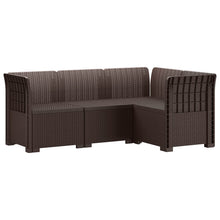 4-Zits Tuin Sofa Rattan Look PP Bruin
