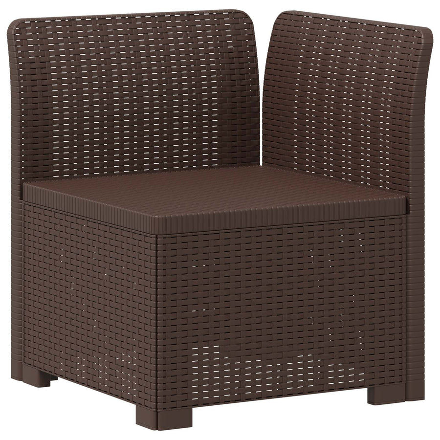4-Zits Tuin Sofa Rattan Look PP Bruin