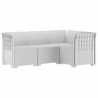 4-zits modulaire tuinbank PP wit