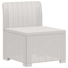 4-Zits Tuin Sofa Rattan Look PP Wit