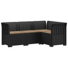 Modulaire tuinbank antraciet 4-zits