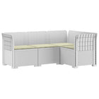 4-zits tuin loungeset rattan look wit