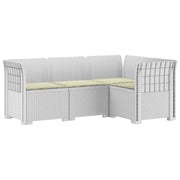 4-zits tuin loungeset rattan look wit