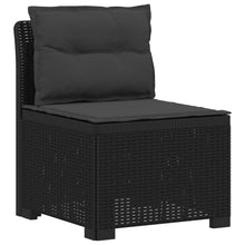 4-Zits Tuin Sofa met Kussens Rattan Look PP Antraciet