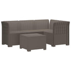 Modulaire tuinbank lichtgrijs PP