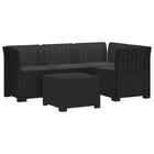 Modulaire tuinbank antraciet 4-persoons