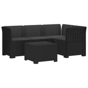 Modulaire tuinbank antraciet 4-persoons