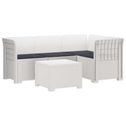 Modulaire tuinbank 4 personen PP wit
