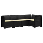 Modulaire tuinbank 5-zits antraciet