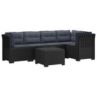 Modulaire tuinbank 5 personen PP antraciet