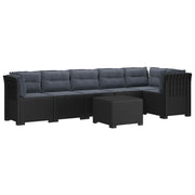 Modulaire tuinbank 6-zits antraciet