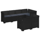 Modulaire tuinbank 7 personen antraciet