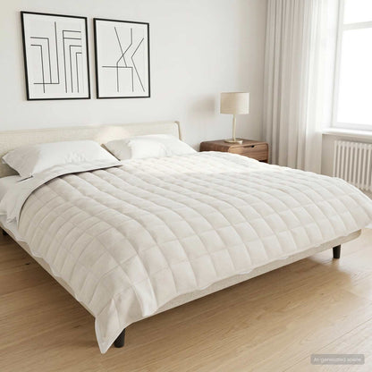 Verzwaringsdeken Wit 200 x 230 cm 9 kg 100% Katoen 205T