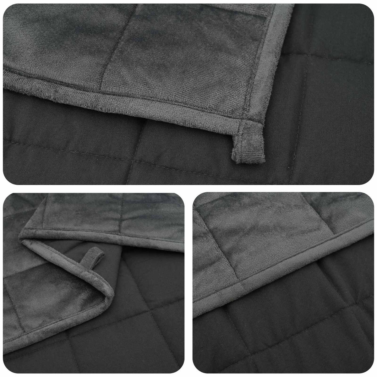 Verzwaringsdeken Antraciet 137 x 200 cm 6 kg 100% Katoen 205T