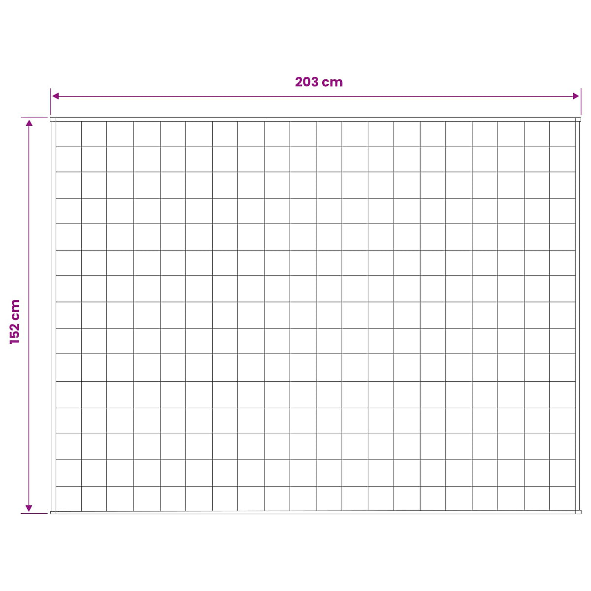 Verzwaringsdeken Antraciet 152 x 203 cm 7 kg 100% Katoen 205T