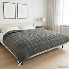 Verzwaringsdeken 230x220 cm 11 kg antraciet katoen