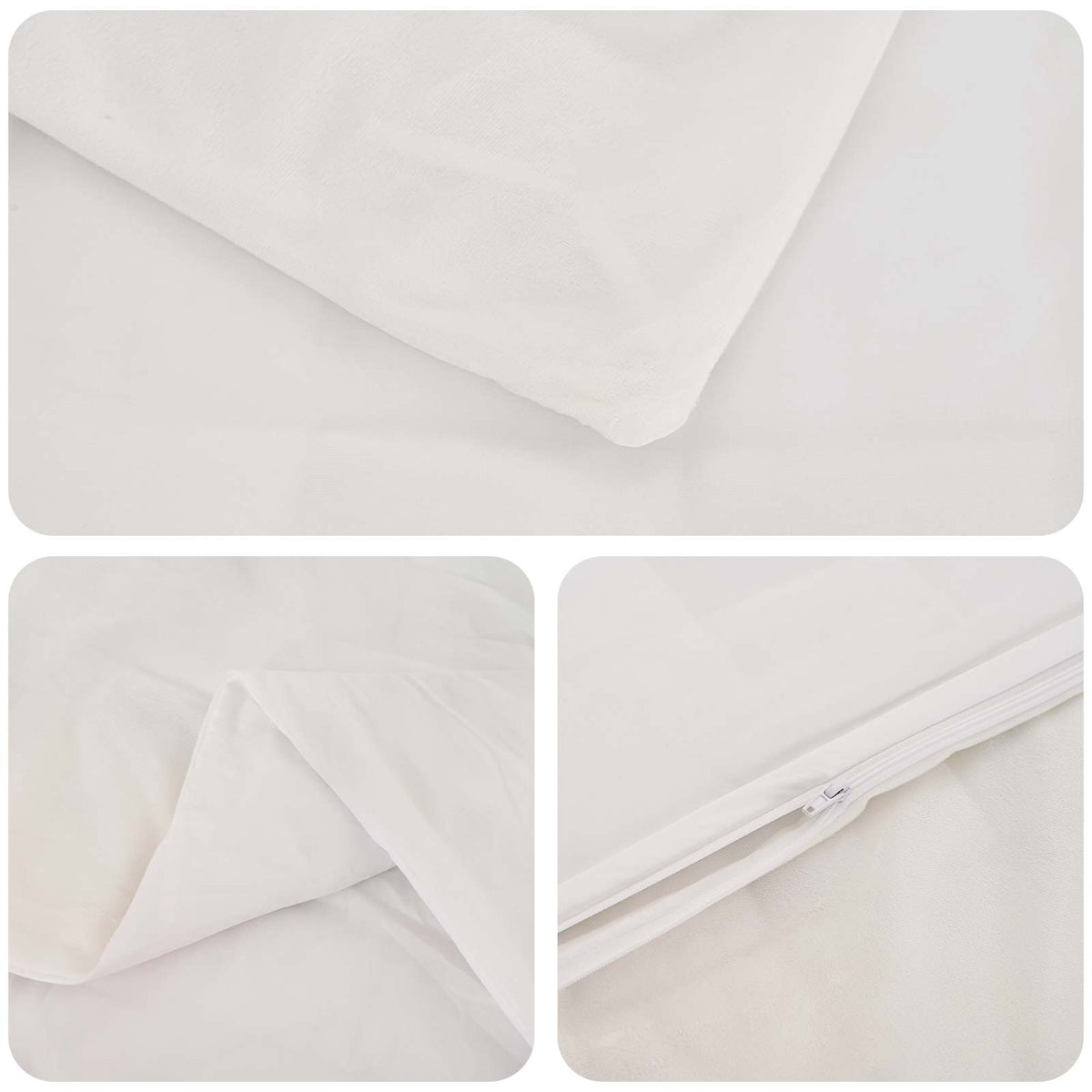 Verzwaarde Dekens Wit 152 x 203 cm 7 kg 100% Katoen 205T