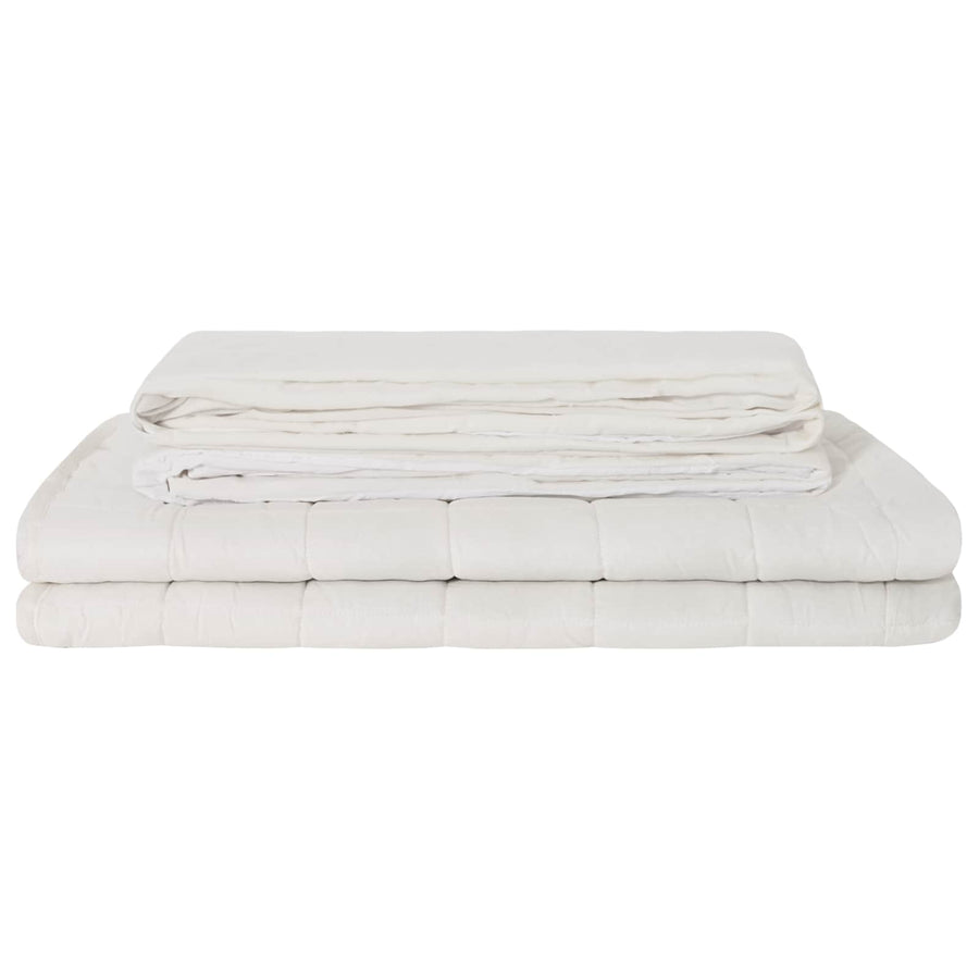 Verzwaarde Dekens Wit 200 x 220 cm 9 kg 100% Katoen 205T