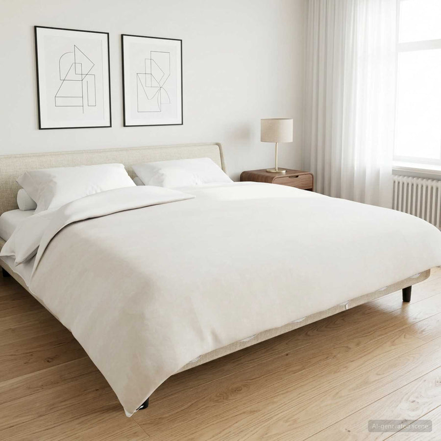 Verzwaarde Dekens Wit 200 x 230 cm 9 kg 100% Katoen 205T