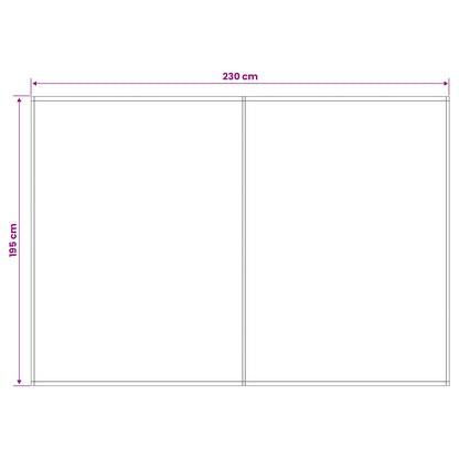 Vervangingsdoek voor zonnescherm Crèmekleurig 250 x 200 cm