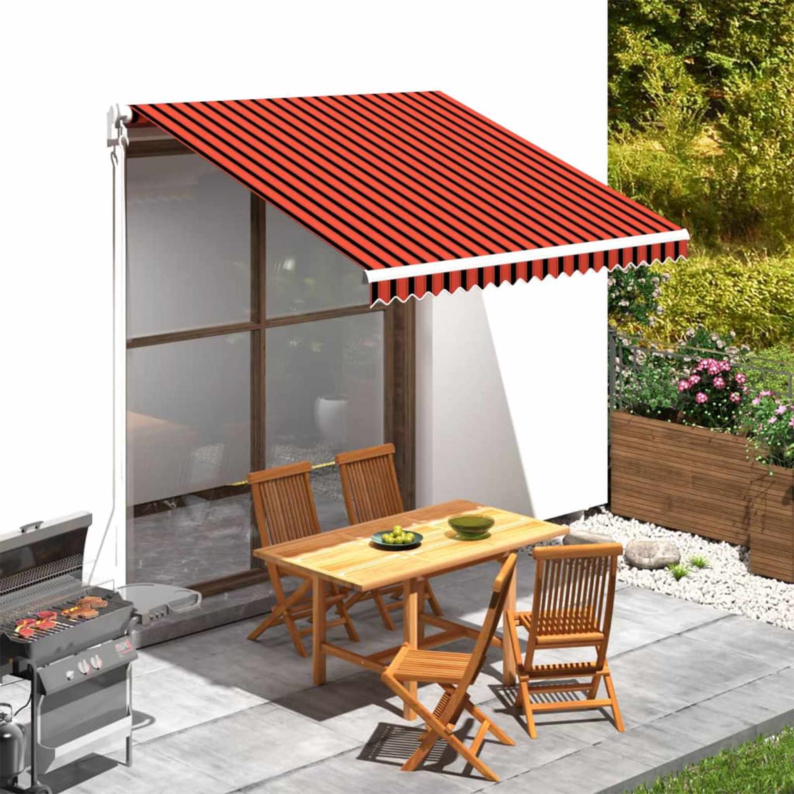 Vervangingsdoek voor zonnescherm Oranje en Bruin 300 x 250 cm