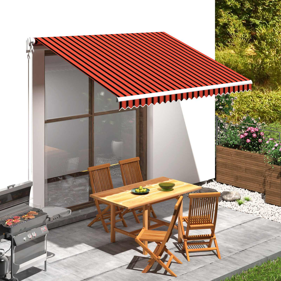 Vervangingsdoek voor zonnescherm Oranje en Bruin 350 x 250 cm