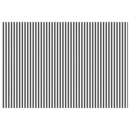 Vervangingsdoek voor zonnescherm Antraciet en Wit 600 × 300 cm