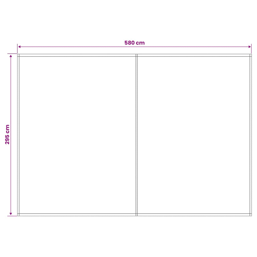 Vervangingsdoek voor zonnescherm Multikleur 600 × 300 cm