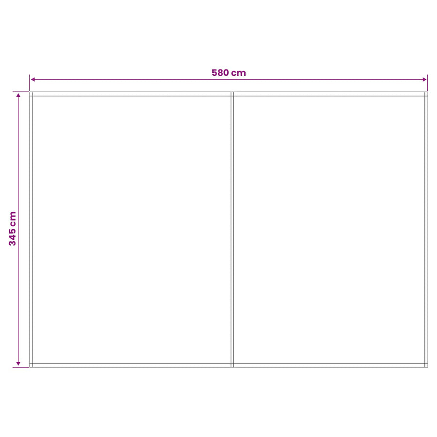 Vervangingsdoek voor zonnescherm Multikleur 600 × 350 cm