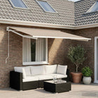Vervangingsdoek voor zonnescherm Beige 400 x 200 cm Polyester