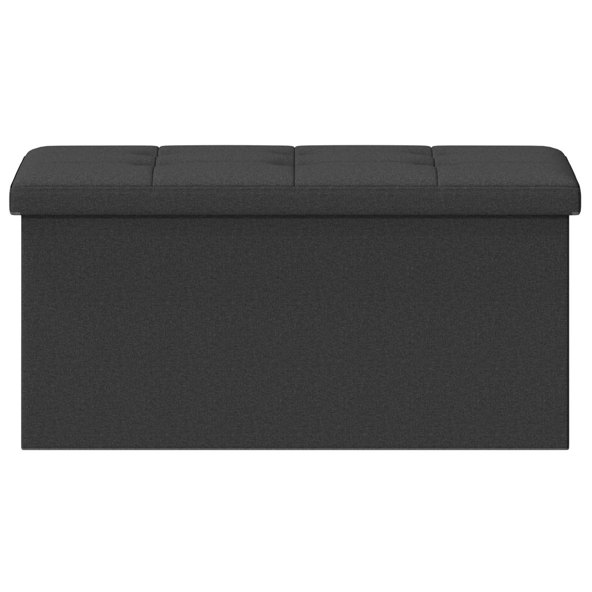 Vouwbare Opbergbank Donkergrijs 180 kg 80 L 77 x 38 x 38 cm