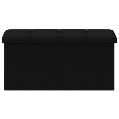 Vouwbare Opbergbank Zwart 180 kg 80 L 77 x 38 x 38 cm Linnen