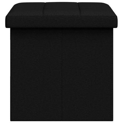 Vouwbare Opbergbank Zwart 180 kg 80 L 77 x 38 x 38 cm Linnen