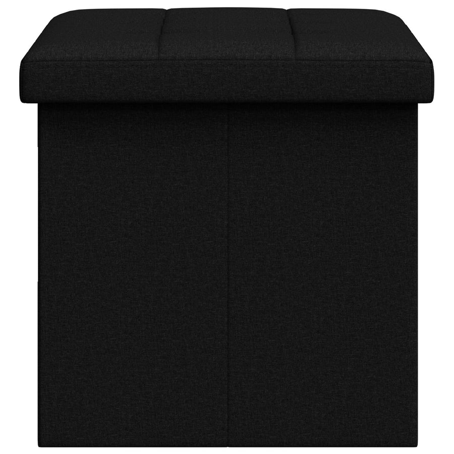 Vouwbare Opbergbank Zwart 180 kg 80 L 77 x 38 x 38 cm Linnen