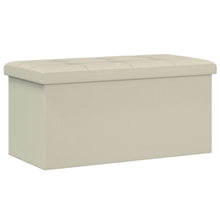 Vouwbare Opbergbank Wit 180 kg 80 L 77 x 38 x 38 cm Linnen