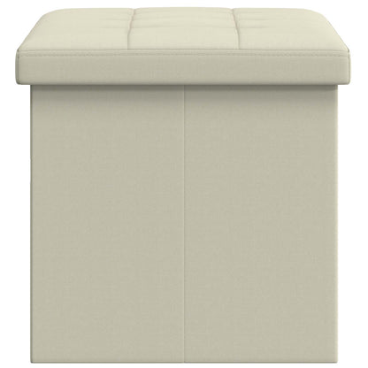 Vouwbare Opbergbank Wit 180 kg 80 L 77 x 38 x 38 cm Linnen